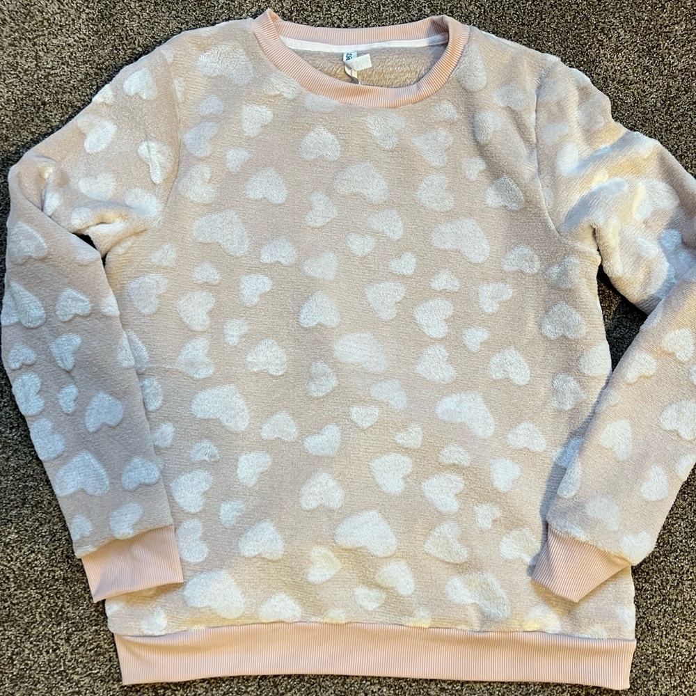 Fuzzy Heart Sweatshirt